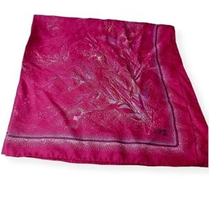 XYZ Vintage Burgundy 30x30 Silk Scarf